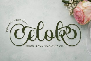 Elok Font: A Friendly Script Typeface for Editorial Design