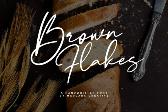 Enhance Your Brand with Brown Flakes Font