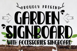 Garden Signboard: A Playful Script Font for Creative Campaigns