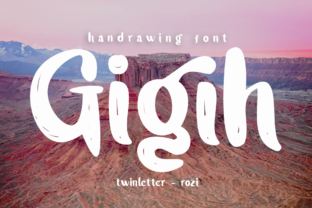 Gigih Font: A Modern Handwritten Typeface for Editorial Design