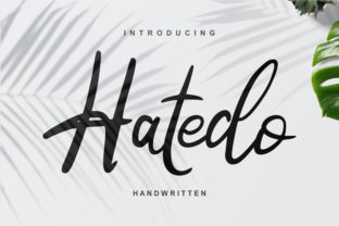 Hatedo Font: Refined Script Typography for Editorial Design