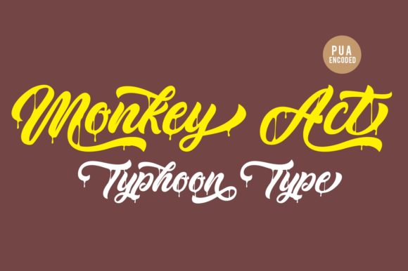 Monkey Act Font: Vintage Charm for Handmade Labels