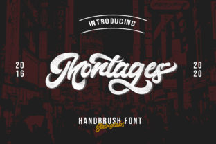 Montages: A Handwritten Font for Editorial Charm