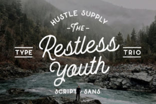 Restless Youth Font: Handwritten Charm for Crafters