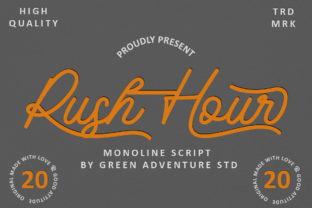 Rush Hour: A Playfully Nostalgic Handwritten Font