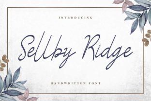 Sellby Ridge: A Handwritten Font for Elegant Web Design
