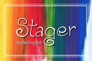 Stager: A Friendly Handwritten Font for Crafters