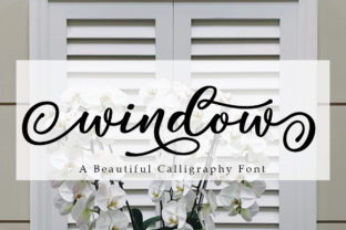 Window Font: A Soft Script Typeface for Editorial Design